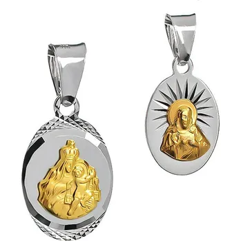 Přívěsek Argento 84848 Kombinovaný stříbrný přívěsek Škapulíř