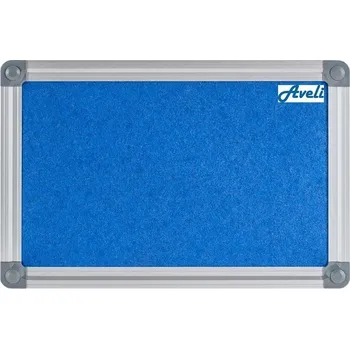 Kancelářský nábytek AVELI textilní nástěnka 45×60cm Nástěnka, textilní, 45×60cm, hliníkový rám, modrá XRT-00144