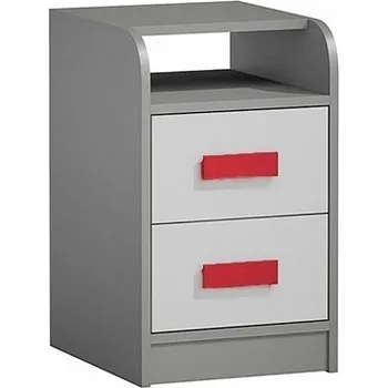 Zásuvkový kontejner Max-i Kontejner k prac. stolu GYT 9 antracit/bílá/červená