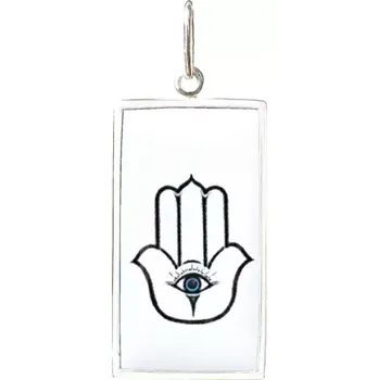 Přívěsek Aljančič Hamsa 4 Miniartion bílé zlato