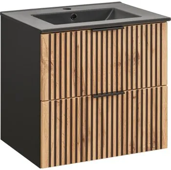 Koupelnový nábytek Comad SET-XIL LAVA BLACK 60CM