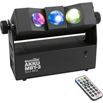 Světelný efekt EUROLITE AKKU MBT-3 Spot MK2, bateriový světelný efekt