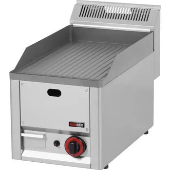 Kuchyňský gril Grilovací deska 32x48 plynová rýhovaná bez podestavby | REDFOX -