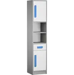 Max-i Skříňka GYT 4 antracit/bílá/modrá