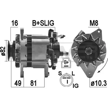 Alternátor ERA Alternátor ERA 209481A + DOPRAVA ZDARMA!