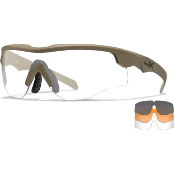 Sluneční brýle WILEY X brýle střelecké WX ROGUE COMM sada 3 skla TAN rám