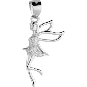 Přívěsek Argento 85621 Stříbrný přívěsek - víla, čiré kulaté zirkony