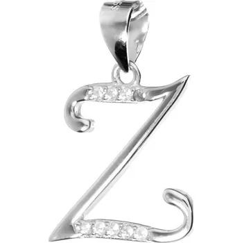 Přívěsek Argento 84931 Stříbrný přívěsek - písmeno Z, čiré kulaté zirkony