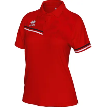 Dámské tričko ERREA´ ERREA EDEN Dámská polokošile BARVA: červená - černá - bílá, Velikost: S Technická dámská polokošile z recyklovaného materiálu