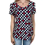 Exclusive Dámská modrá halenka s krátkým rukávem MIA Barva: Modrá, Velikost: M