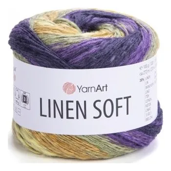 Galanterie Příze Yarn Art Linen Soft žlutofialová