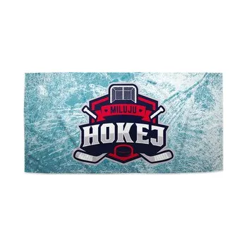 Ručník Miluju hokej: 30x50 cm