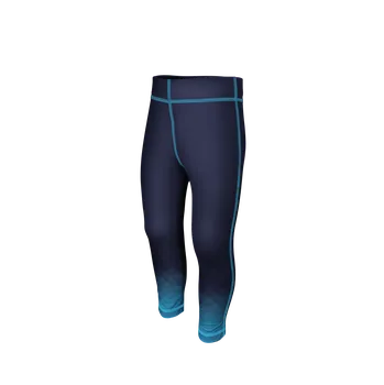 Dívčí legíny WAMU Dětské funkční legíny MOZAIKA modrá/tmavá vel. 122-128