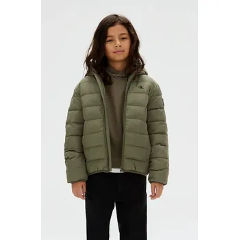 Péřová bunda Calvin Klein Jeans IB0IB02174.9BYA zelená 78X, vel. 140