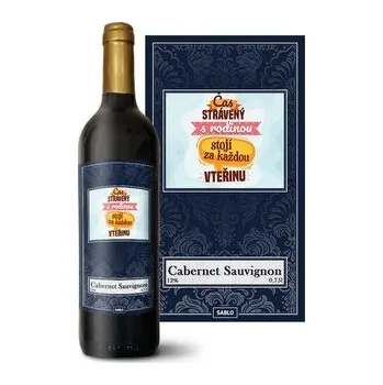 Víno Červené víno Čas strávený s rodinou: 0,75 l