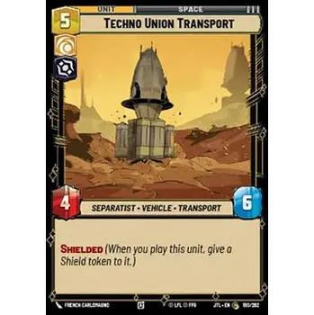Sběratelská karetní hra Techno Union Transport 190/202 - Jump to Lightspeed Typ karty: Standard