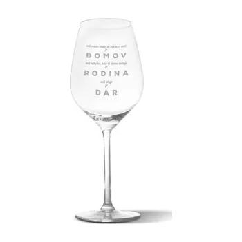 Sklenice Sklenička na víno Domov 5: 49 cl