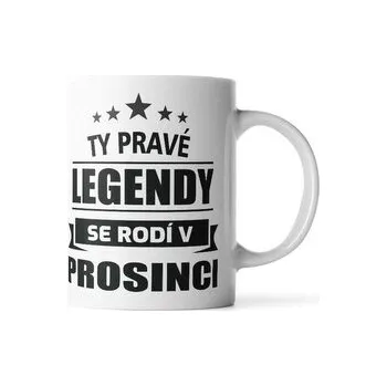 Hrnek Ty pravé legendy se rodí v prosinci: 330 ml