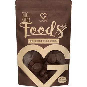 Čokoláda Goodie Lyofilizované maliny v hořké čokoládě 80g