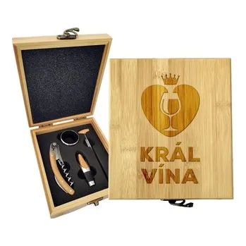 Víno Dárková sada na víno Král vína: 147×168×49 mm