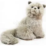 Plyšová kočka šedá 28cm