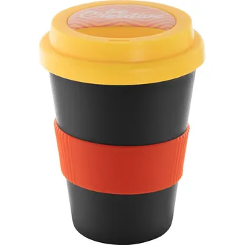 CreaCup Mini termo hrnek na zakázku, víčko žlutá