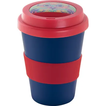 CreaCup Mini termo hrnek na zakázku, úchop červená