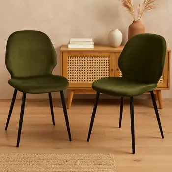 Jídelní židle Actona Jídelní židle Femke – olivově zelená