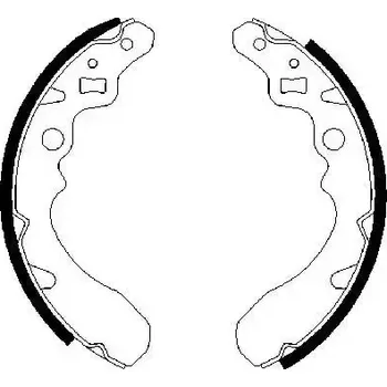 Brzdová čelist BOSCH Sada brzdových čelistí BO 0986487504