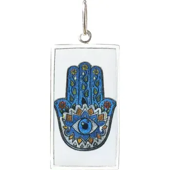 Přívěsek Aljančič Hamsa 8 Miniartion bílé zlato