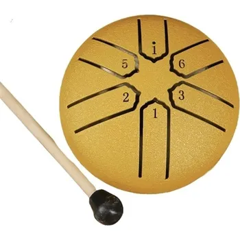 Brzdový buben Mini ocelový buben | ocelový buben | ruční buben - žlutá