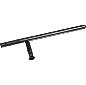 Sebeobrana ESP tonfa policejní kulatá bez závěsu ČERNÁ