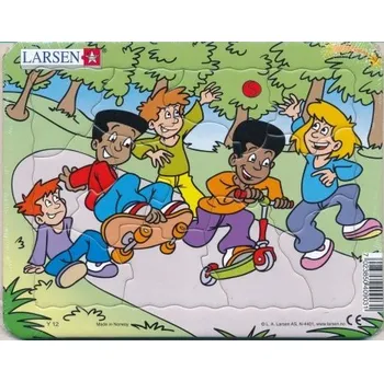 Puzzle Puzzle Larsen - Děti si hrajou - koloběžka
