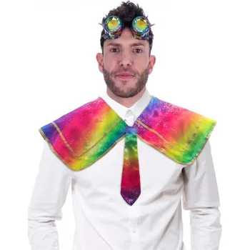 Party dekorace Duhový límec s kravatou