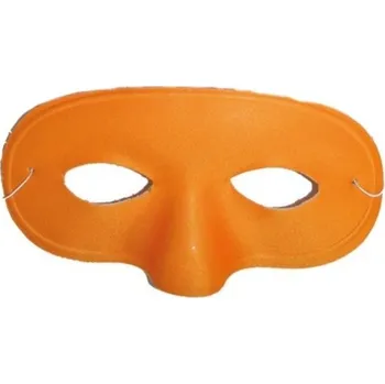 Karnevalová maska Škraboška maska látková oranžová