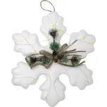 Vánoční dekorace velká vločka s LED světýlky 40cm