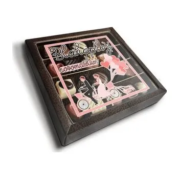 Bonboniéra Pralinky Blahopřeji novomanželům: 20 ks pralinek