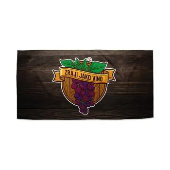 Sprchový závěs Ručník Zraji jako víno: 50x100 cm