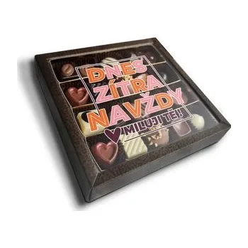 Bonboniéra Pralinky Dnes, zítra, navždy: 20 ks pralinek