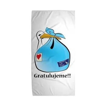 Sprchový závěs Ručník Gratulujeme!!! 2 : 30x50 cm