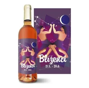 Víno Růžové víno Blíženci: 0,75 l