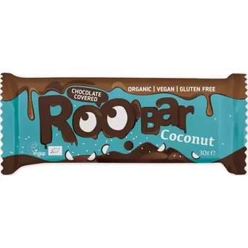 Roobar Roobar Chocolate covered coconut bar BIO 30g