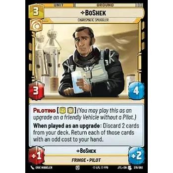 Sběratelská karetní hra BoShek, Charismatic Smuggler 215/202 - Jump to Lightspeed Typ karty: Standard