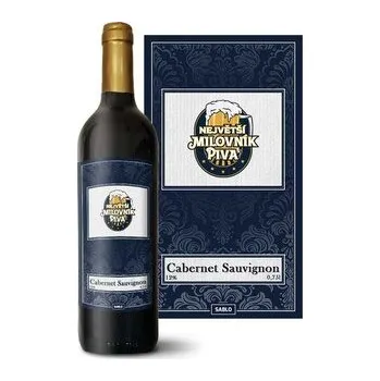 Víno Červené víno Největší milovník piva: 0,75 l