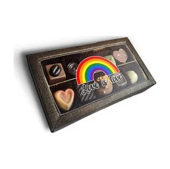 Bonboniéra Pralinky Love is love 2: 10 ks pralinek