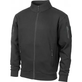 Pánská mikina MFH mikina za zip TACTICAL ČERNÁ