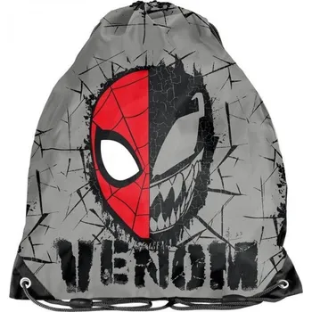 Školní sáček Školní pytel vak sáček Spiderman Venom šedý