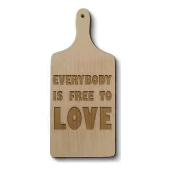 Kuchyňský nůž Prkénko Everybody is free to love