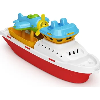 Loď s letadlem 40cm plastová