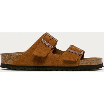 Dámské pantofle Semišové pantofle Birkenstock Arizona SFB dámské, hnědá barva, 1009527 84X, EUR 41